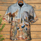 Lawn Bowling Kangaroo Hawaiian Shirt Graphic Artwork Detail For Coastal Travel