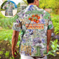 Vintage Gardening Tomatoes Hawaiian Shirt Collar And Front View For Island Holidays