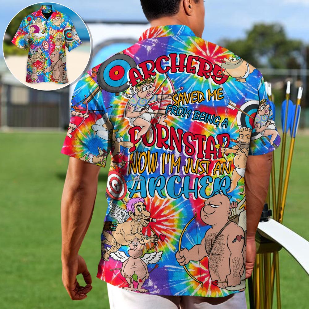 Archery Archer Hawaiian Shirt For Resort Getaways And Comfortable Summer Activities