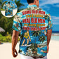 Waterskiing Water Outdoor Passion Hawaiian Shirt Fabric Pattern Detail For Casual Outings