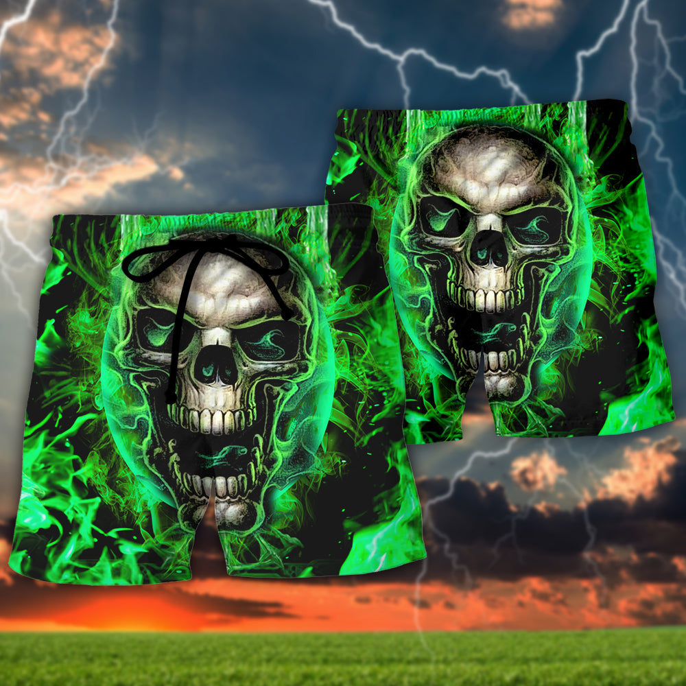 Skull Devil Challenge With Fierce Competitive Beach Shorts For Distinctive Warm Weather Style