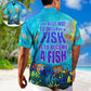 Scuba Diving Adventure Graphic Hawaiian Shirt Resort Outfit View For Vacation Style