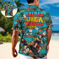 Waterskiing Dad Hawaiian Shirt Resort Outfit View For Coastal Travel