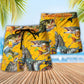 Fishing Fish Beer Beach Shorts Pattern Detail For Relaxed Weekends And Travel Ready Comfort