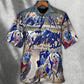 Dog Racing Greyhound Hawaiian Shirt Collar And Front View For Summer Travel
