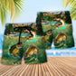 Fishing Beach Shorts Pattern Detail For Coastal Travel And Bright Seasonal Outfits