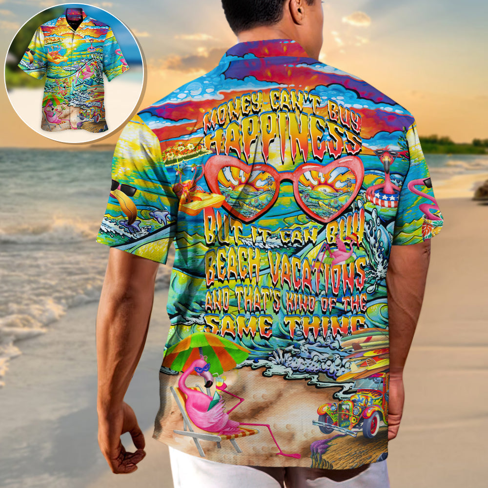 Beach Money Can'T Buy Vacations That'S Hawaiian Shirt Summer Design Detail For Casual Outings