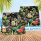 Botanical Vintage Gardening Beach Shorts Pattern Detail For Tropical Escapes And Leisure And Relaxation
