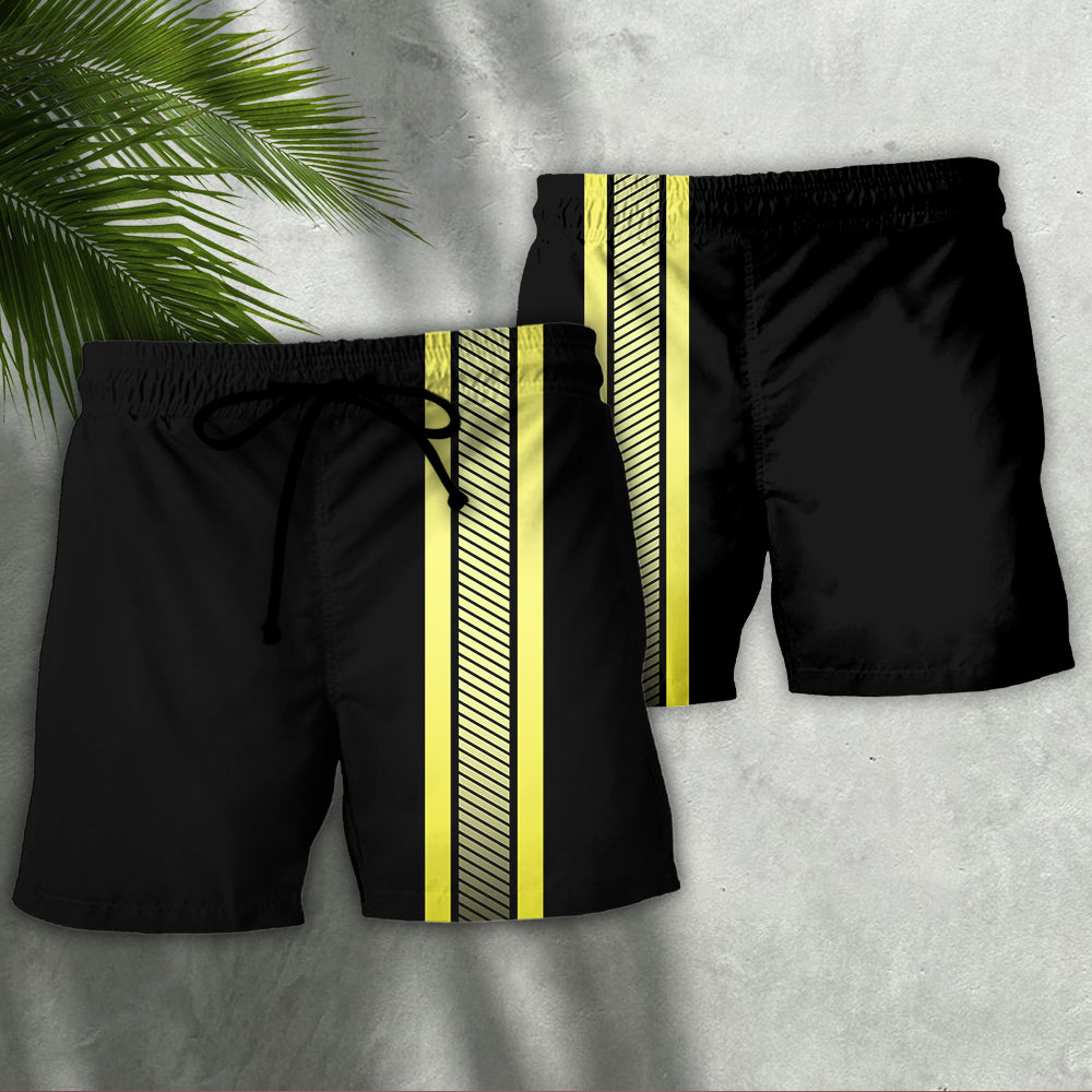 Fire Firefighter Beach Shorts Pattern Detail For Outdoor Activities And Laid Back Styling