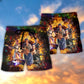 Musician Instrument Beach Shorts Pattern Detail For Island Trips And Leisure And Relaxation