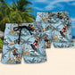 Coastal Water Skiing Beach Shorts Pattern Detail For Resort Wear And Everyday Comfort
