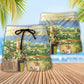 Botanical Gardening Beach Shorts Pattern Detail For Tropical Escapes And Everyday Comfort