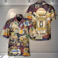 Hiking Hiker Hawaiian Shirt Artwork Detail For Resort Trips And Outdoor Activities