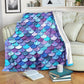 Mermaid Love Ocean Lover Flannel Blanket For Cozy Bedroom Sofa Decor
