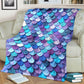 Mermaid Love Ocean Lover Flannel Blanket For Cozy Bedroom Sofa Decor