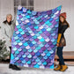 Mermaid Love Ocean Lover Flannel Blanket For Cozy Bedroom Sofa Decor