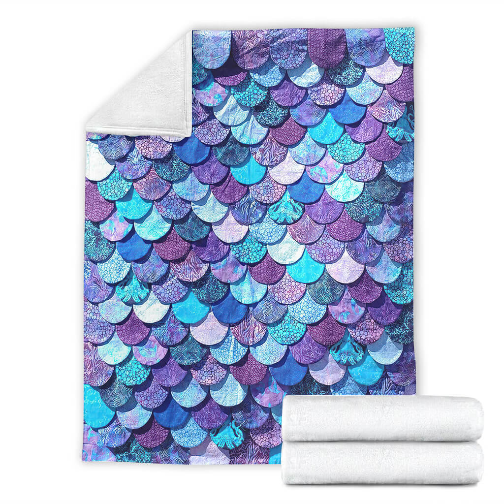 Mermaid Love Ocean Lover Flannel Blanket For Cozy Bedroom Sofa Decor
