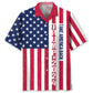 American Heritage Hawaiian Shirt For Family Vacation, Cruise Journey, And Weekend Wear