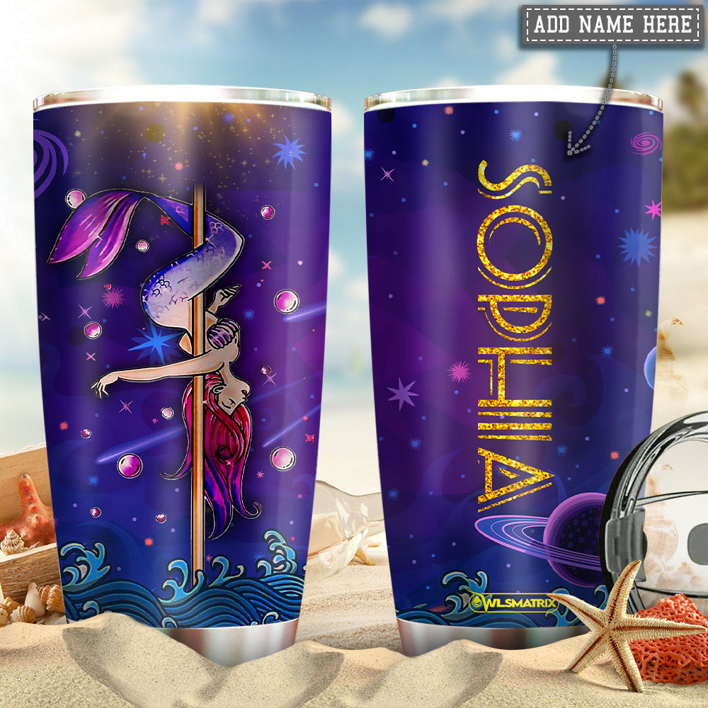 Pole Fitness In My Heart Personalized 20 Oz Tumbler For Coffee Travel And Daily Drinks