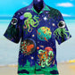 Octopus Astronaut Hawaiian Shirt For Warm Weather Adventures And Everyday Comfort