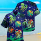 Octopus Astronaut Hawaiian Shirt Artwork View For Coastal Escapes And Resort Style