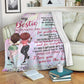 Bestie Love Beautiful Personalized Flannel Blanket For Cozy Bedroom Sofa Decor