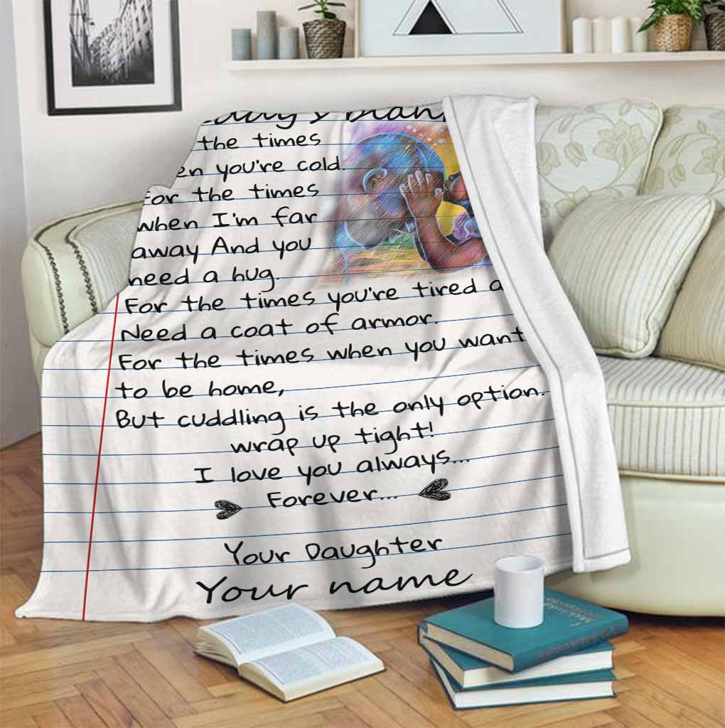 African Daddy's American Personalized Flannel Blanket For Cozy Bedroom Sofa Decor