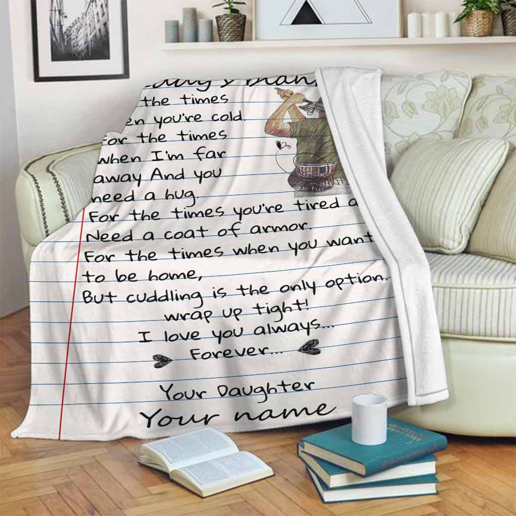 Fishing Daddy I Love You Personalized Flannel Blanket For Cozy Bedroom Sofa Decor