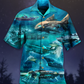 Submarine Hawaiian Shirt With All Over Print For Tropical Parties Vacation Travel And Casual Summer Style
