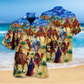 Camel Sand Hawaiian Shirt Pattern View For Lightweight Everyday Style
