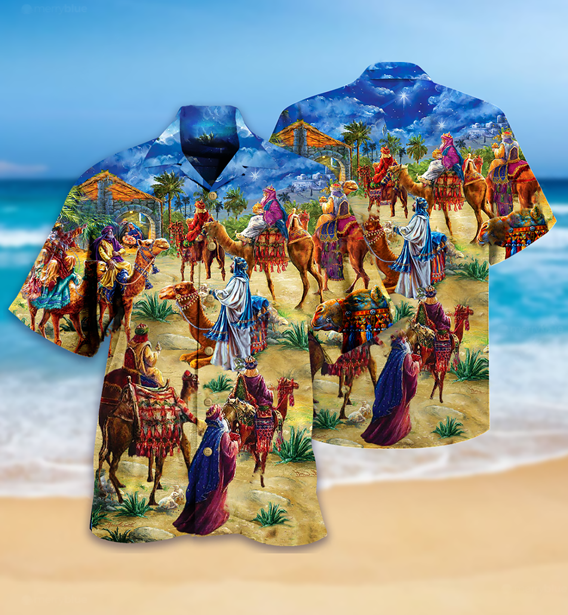 Camel Sand Hawaiian Shirt Pattern View For Lightweight Everyday Style