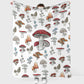 Mushroom Forest Lover Flannel Blanket For Cozy Bedroom Sofa Decor