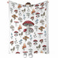 Mushroom Forest Lover Flannel Blanket For Cozy Bedroom Sofa Decor