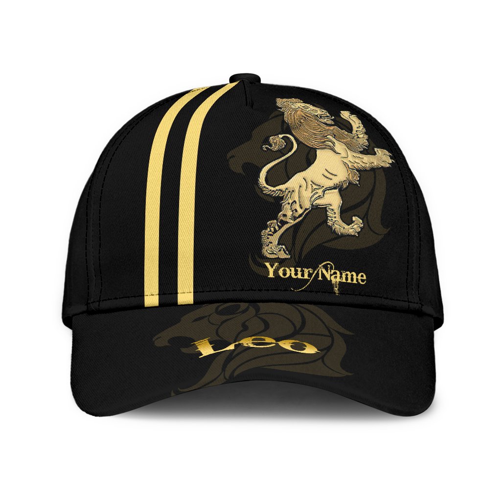 Leo Custom All Over Print Classic Cap For Summer Outings Festivals And Relaxed Daily Wear