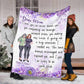 Family Love Dear Mom I Love You So Much Mothers Day Personalized Flannel Blanket For Cozy Bedroom Sofa Decor