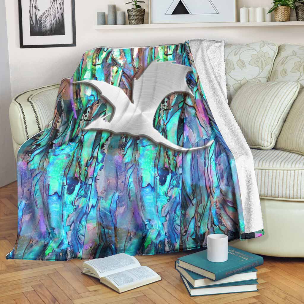 Dragon Inspirational Art Flannel Blanket For Cozy Bedroom Sofa Decor
