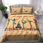 Yoga Peaceful Life Bedding Cover For Boho Bedroom Decor