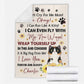 Cat Don't Cry For Me Mom Mothers Day Cat Personalized Flannel Blanket For Cozy Bedroom Sofa Decor