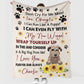 Wheaten Terrier Don't Cry For Me Mom Personalized Flannel Blanket For Cozy Bedroom Sofa Decor