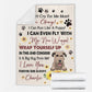 Wheaten Terrier Don't Cry For Me Mom Personalized Flannel Blanket For Cozy Bedroom Sofa Decor