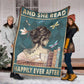Book And She Read Happily Ever After Flannel Blanket For Cozy Bedroom Sofa Decor