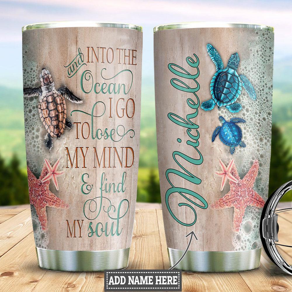 Turtle Love Ocean 20 Oz Tumbler For Coffee Travel And Daily Drinks