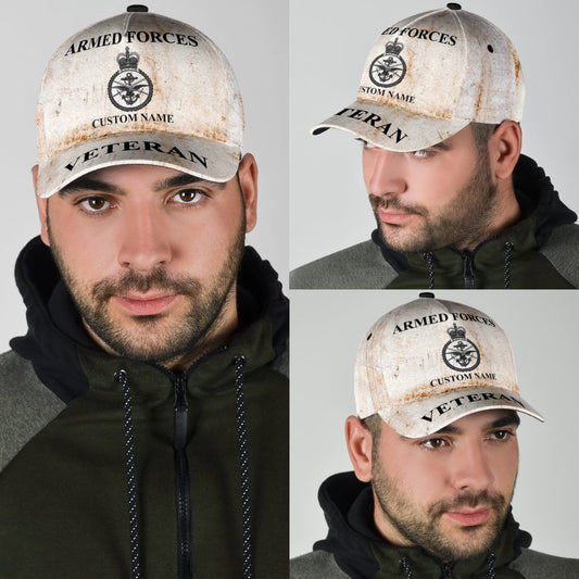 Personalized British Veteran Armed Forces Classic Cap For Holiday Adventures Parties And Comfortable Styling