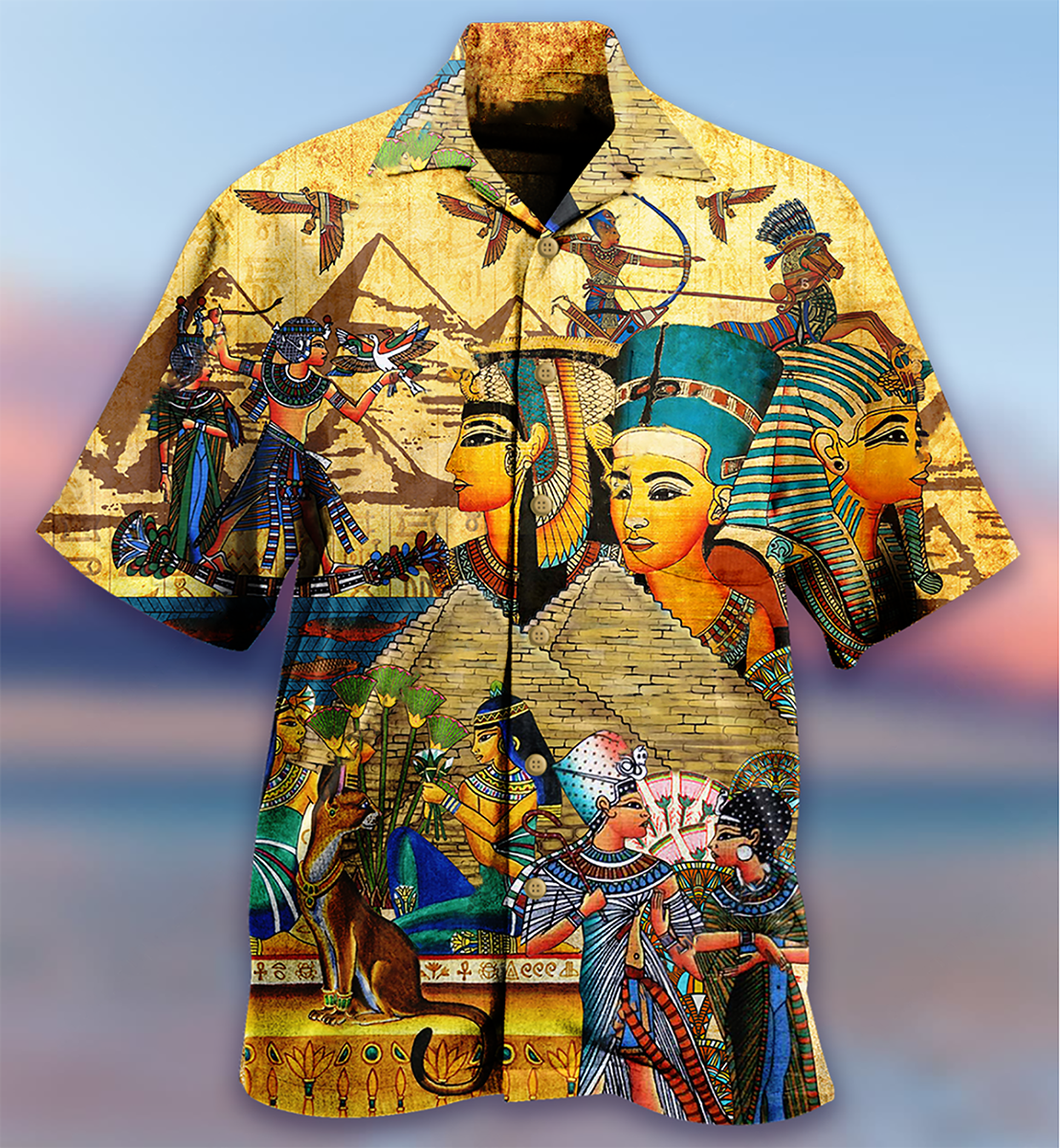 Ancient Egypt King Amazing Hawaiian Shirt Design Detail For Sunny Adventures And Casual Wear