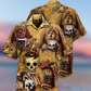 Vintage Dragon Coffee Skull Hawaiian Shirt Design Detail For Sunny Adventures And Casual Wear