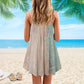Turtle Love Beach Everytime V-Neck Sleeveless Cami Dress For Ocean Lovers And Sunny Getaways