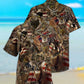 Deer Hunting Forest American Hawaiian Shirt Pattern View For Lightweight Everyday Style