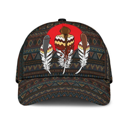 Native American Spirit Pattern Classic Cap For Everyday Wear Vacations And Seasonal Activities