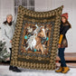 Horse Pattern Flannel Blanket For Cozy Bedroom Sofa Decor