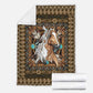 Horse Pattern Flannel Blanket For Cozy Bedroom Sofa Decor